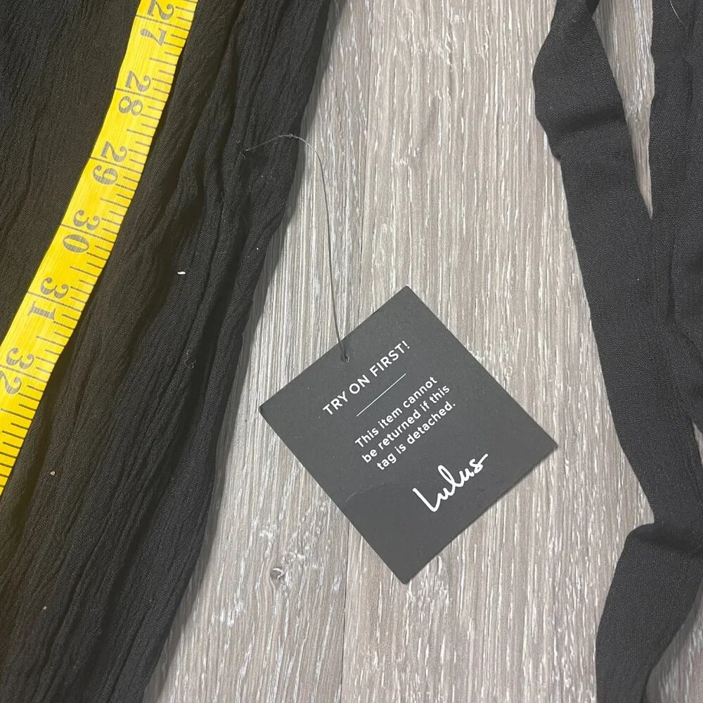 NWT Lulus Lolinda Black Convertible Halter Jumpsuit Sz S - Picture 10 of 13